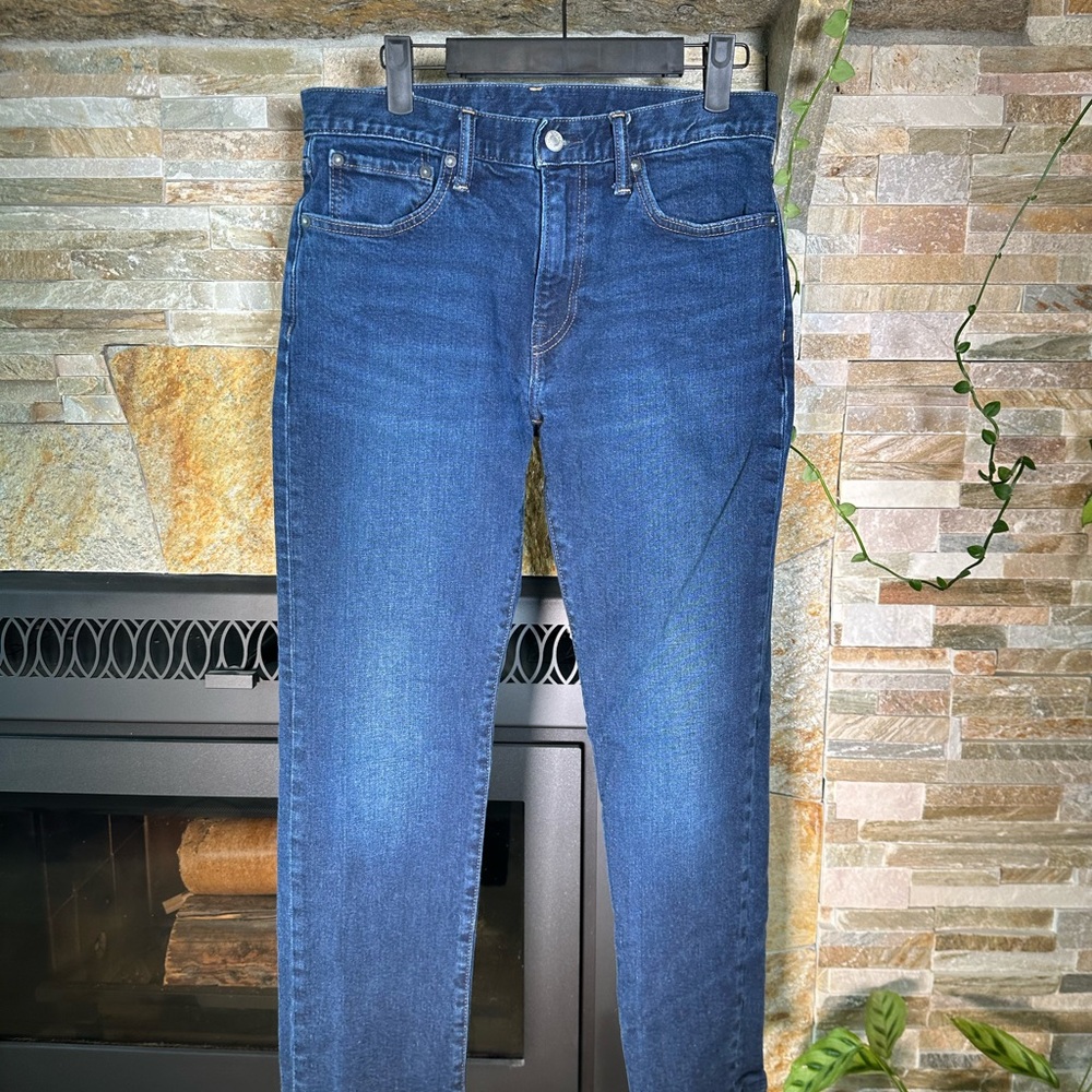 GAP Men’s Straight Dark Blue Jeans - Gapflex 29/30